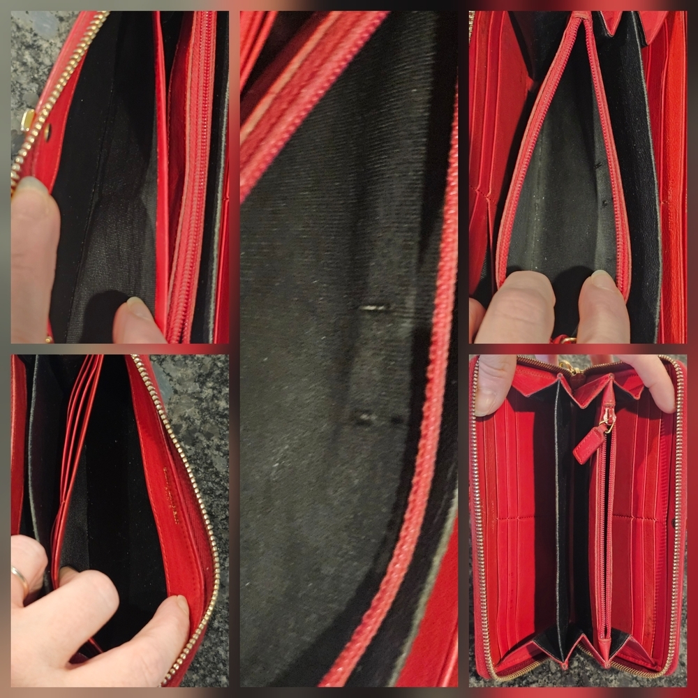 YSL Yves Saint Laurent 2014 "Y" Ligne "Chyc" Continental Wallet w/Wristlet - Picture 13 of 13